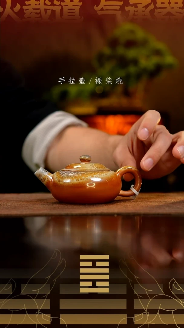 夸烧柴烧沐雨壶44