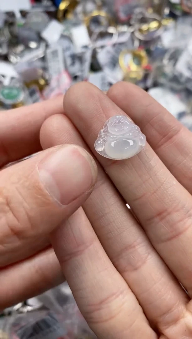 银S925镶嵌戒指翡翠777   2