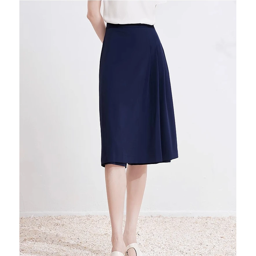 【粉丝专享】FINITY 新款学院风过膝气质休闲裙裤 F20UCA161K