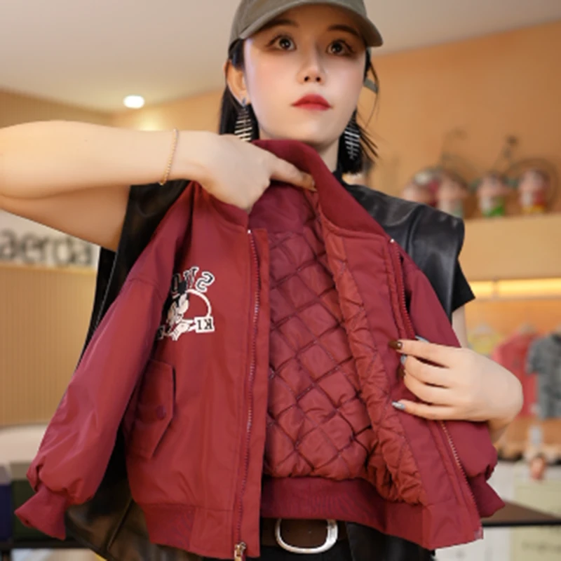 男童外套秋冬款2025新款男孩夹棉加厚夹克上衣女童洋气冬装时髦潮