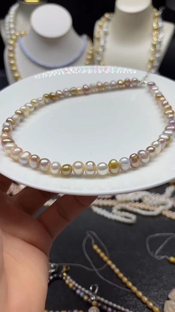 颈饰未镶嵌淡水珍珠多人