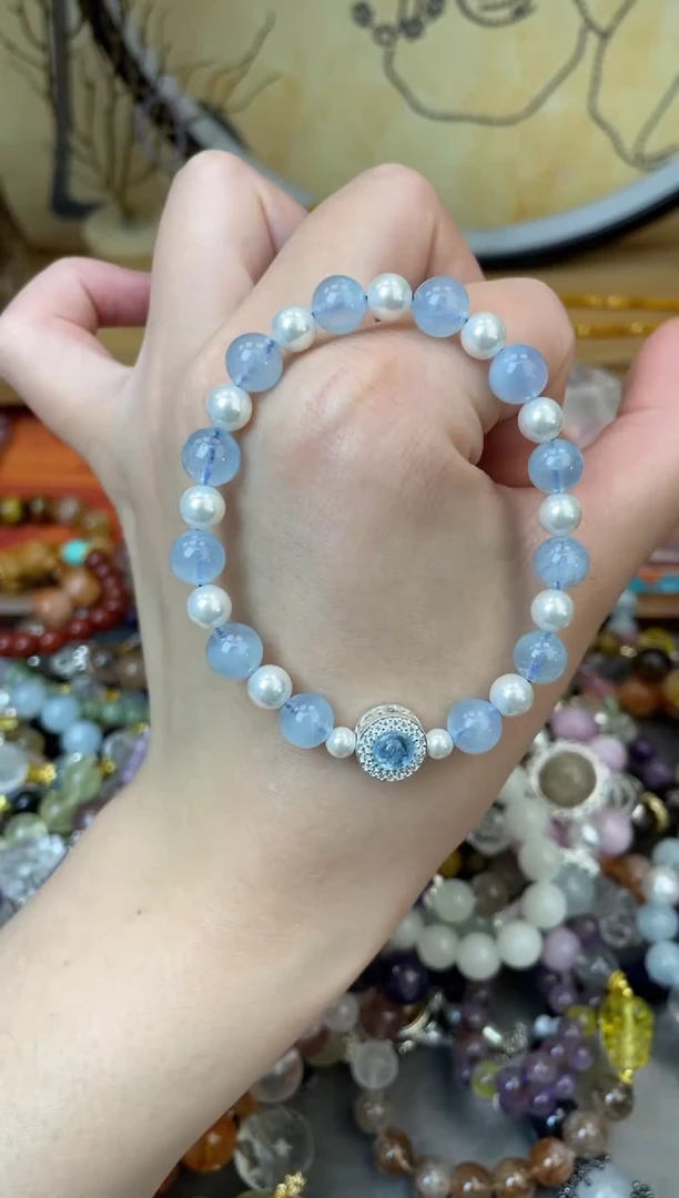 【闪购商品】海蓝宝石手链未镶嵌195