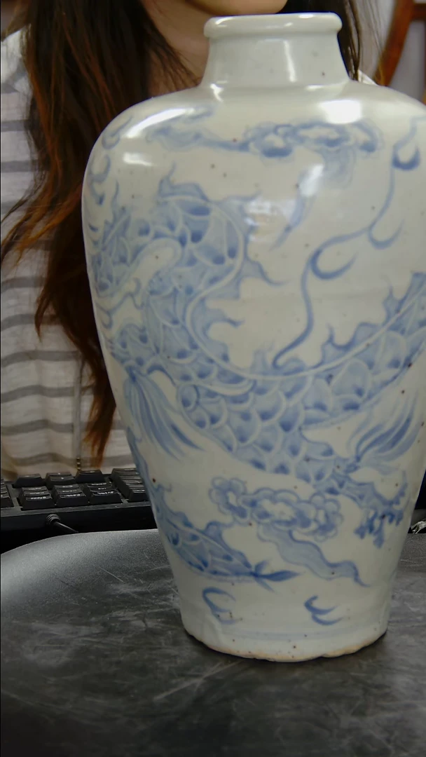 瓶青花云龙纹梅瓶#396#