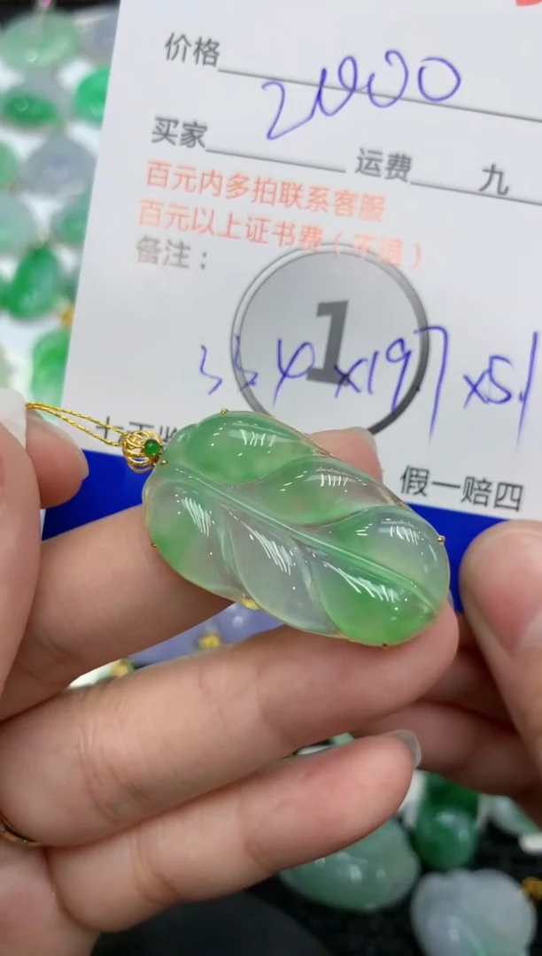 【闪购商品】翡翠颈饰18K金镶嵌11（ 定向 @柠檬）