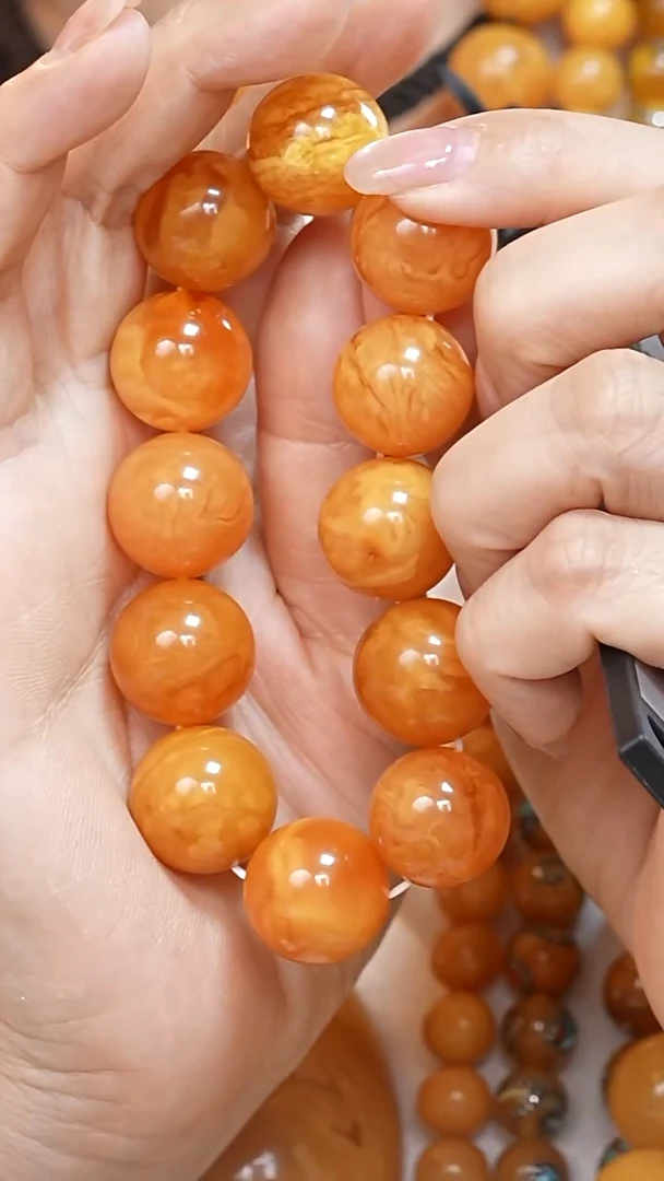 蜜蜡颈饰未镶嵌5155天然蜜蜡珠宝奇石云端妖孽石膏蜡全部保真