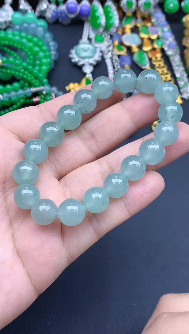 18K金镶嵌手链翡翠259-春日珠宝