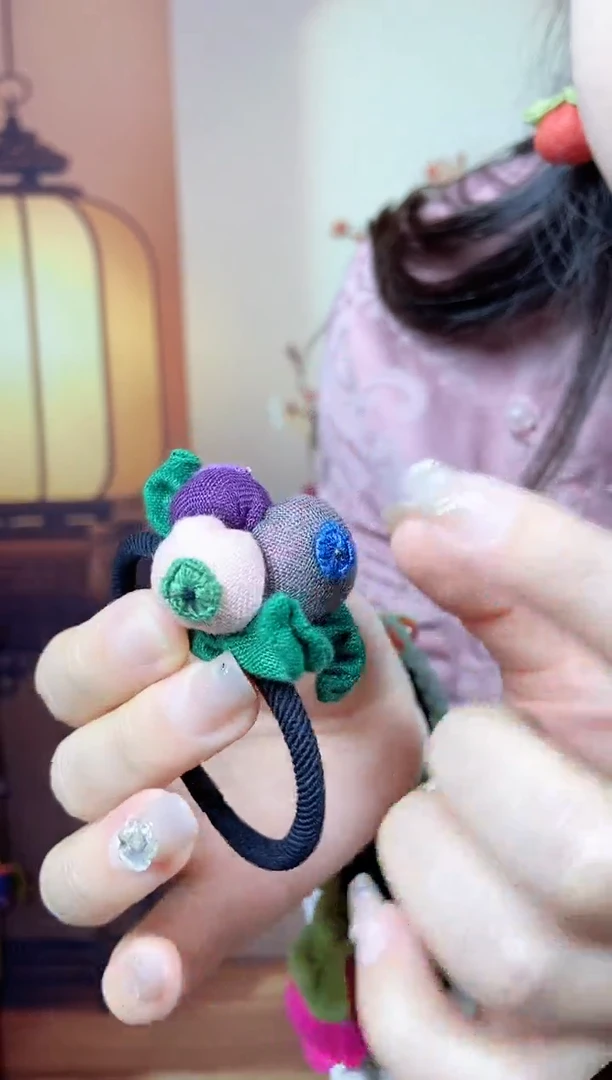 纯铜花岗石纯铜锡合金蓝莓头绳