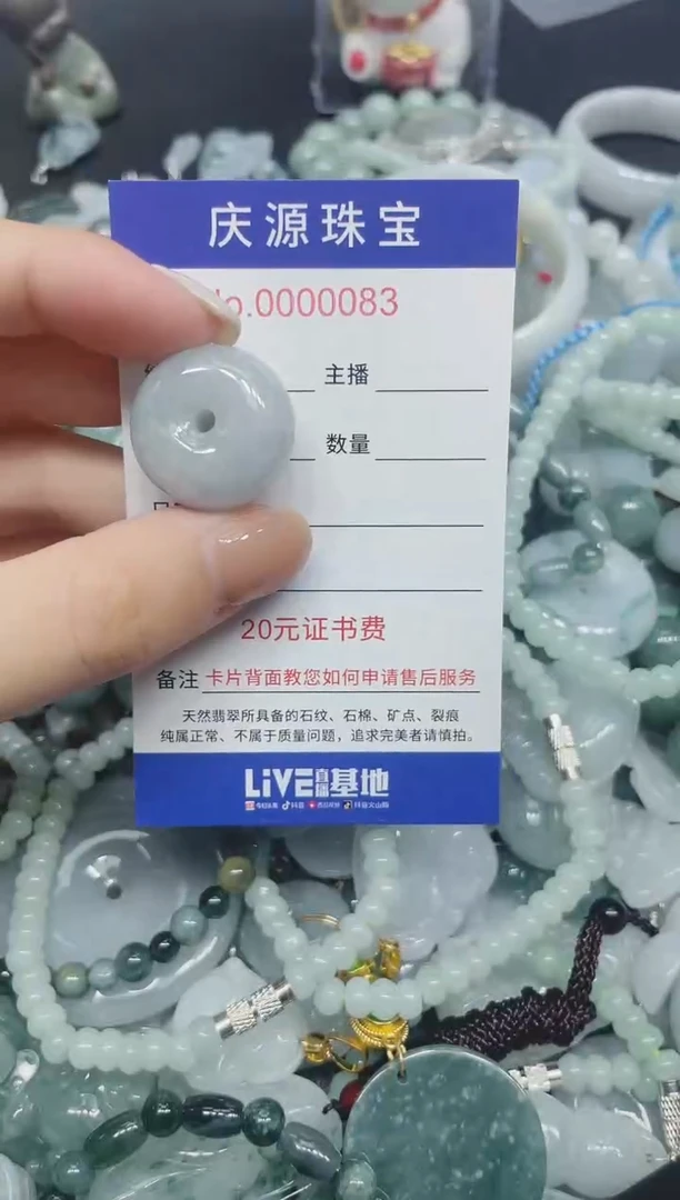 翡翠未镶嵌颈饰385