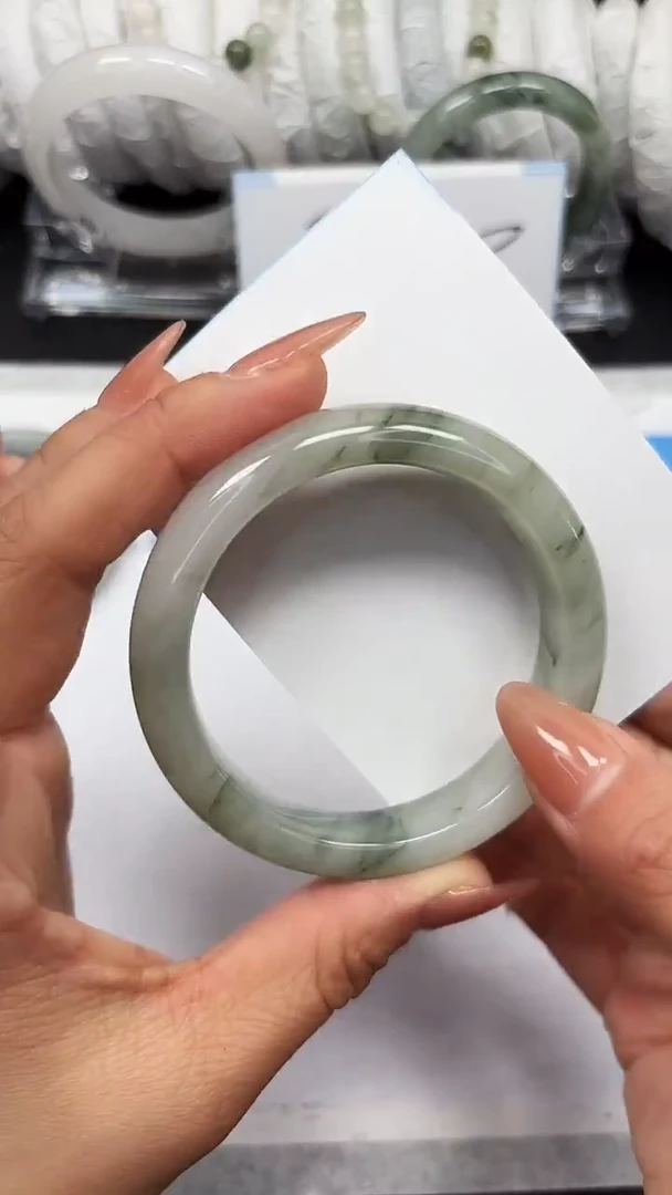 未镶嵌手镯石英质玉A89-55/56/57