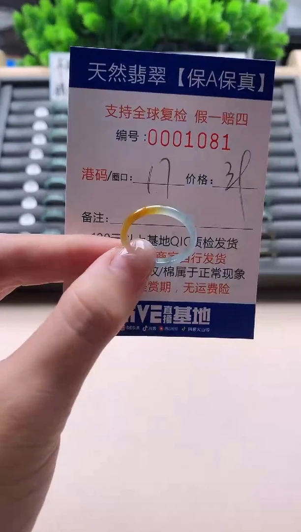 未镶嵌戒指翡翠天然  1081