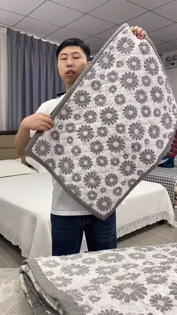 棉230*250双层纱太阳花三件套