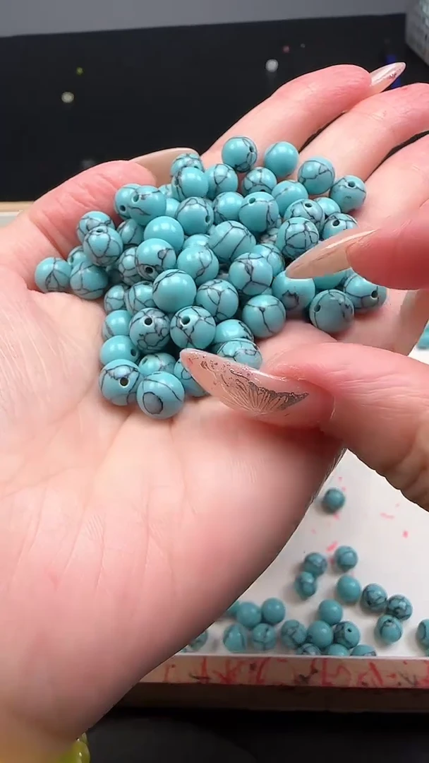 未镶嵌菱锰矿散珠乌兰花N1124卡8MM25颗
