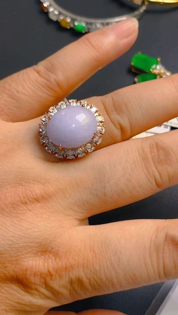 翡翠银S925镶嵌耳饰天然