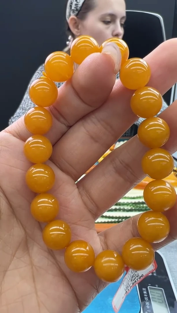 【闪购商品】琥珀手链未镶嵌10秒拍号