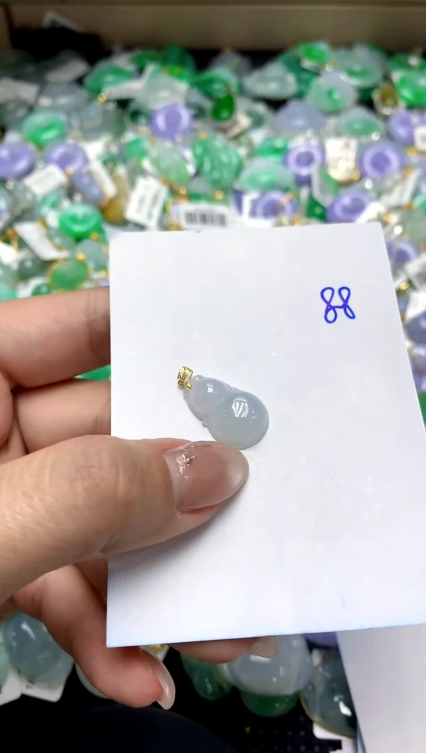 【闪购商品】翡翠颈饰18K金镶嵌1111111111111111