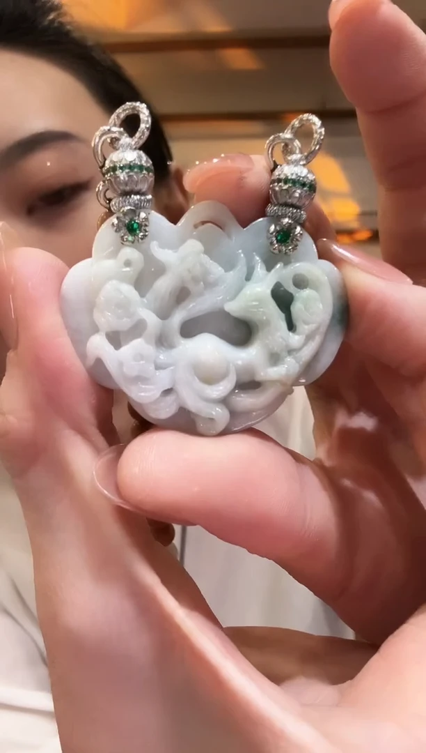 颈饰未镶嵌翡翠国风