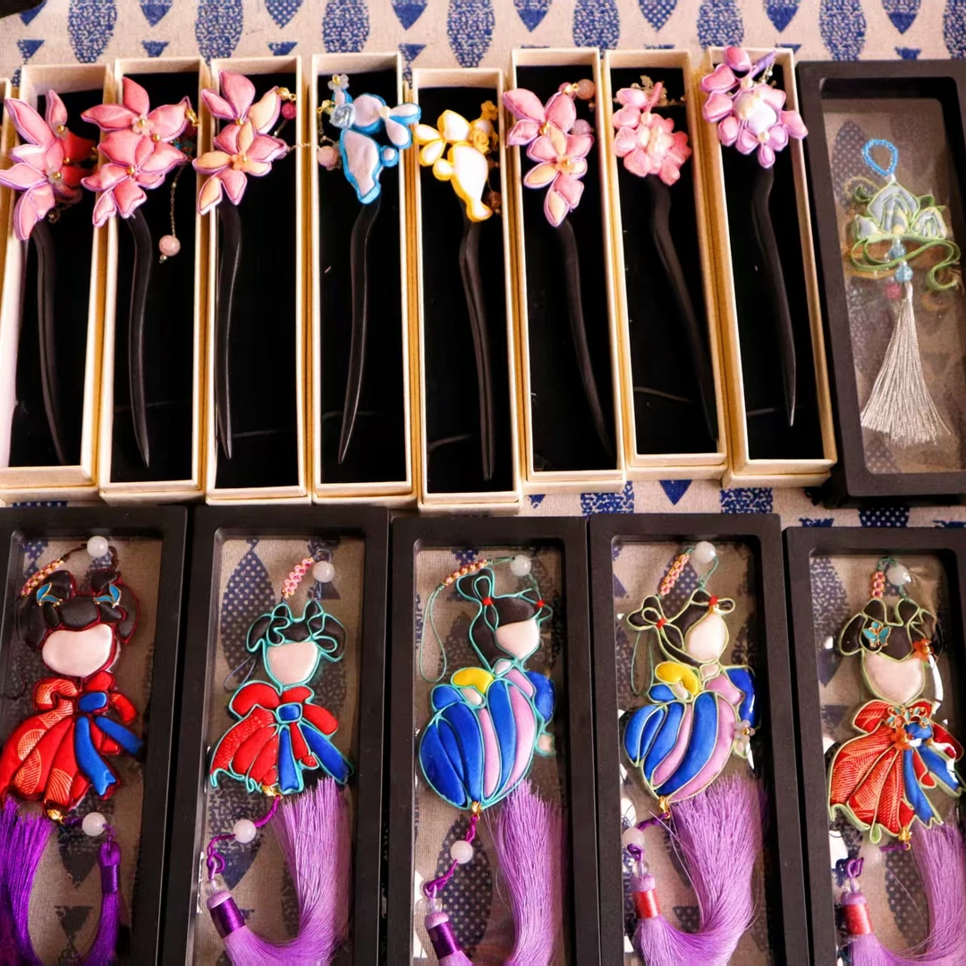 极简风原创设计古风饰品夹子发饰发夹民族风女童头饰