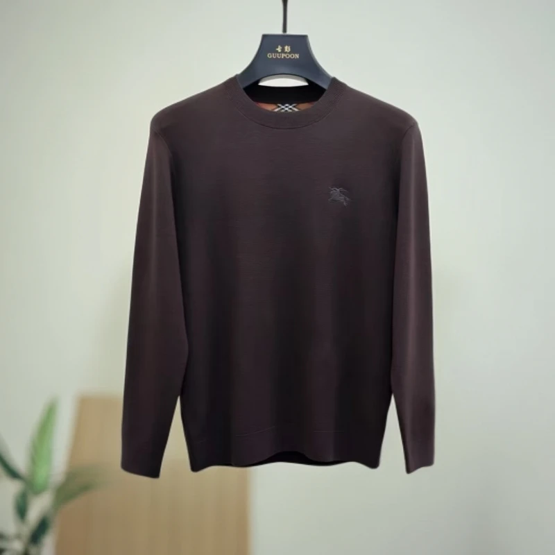 【针织衫6158】男士品牌设计师高端欧货原单四平高支长袖针织衫