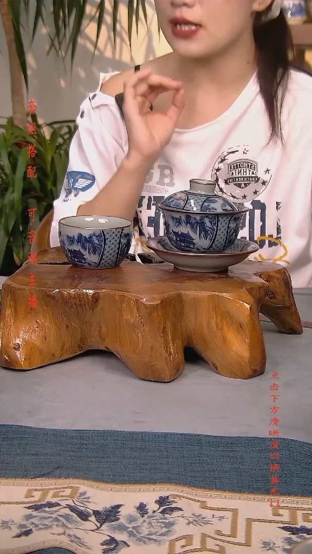 简装家用款2件套 老陶泥开片纹陶瓷茶具