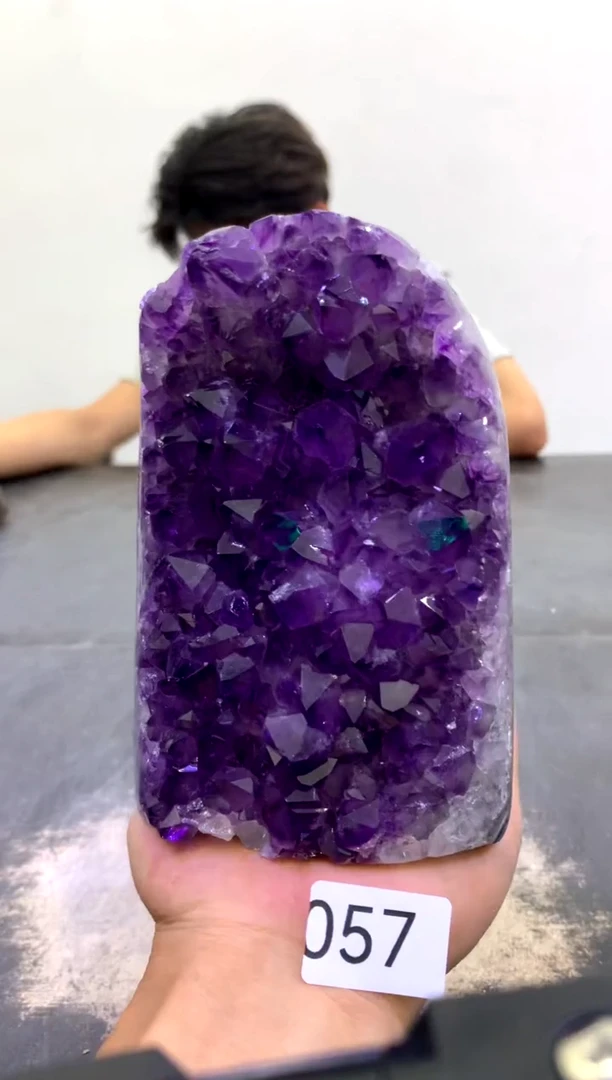 未镶嵌摆件紫晶高品质乌拉圭紫水晶57