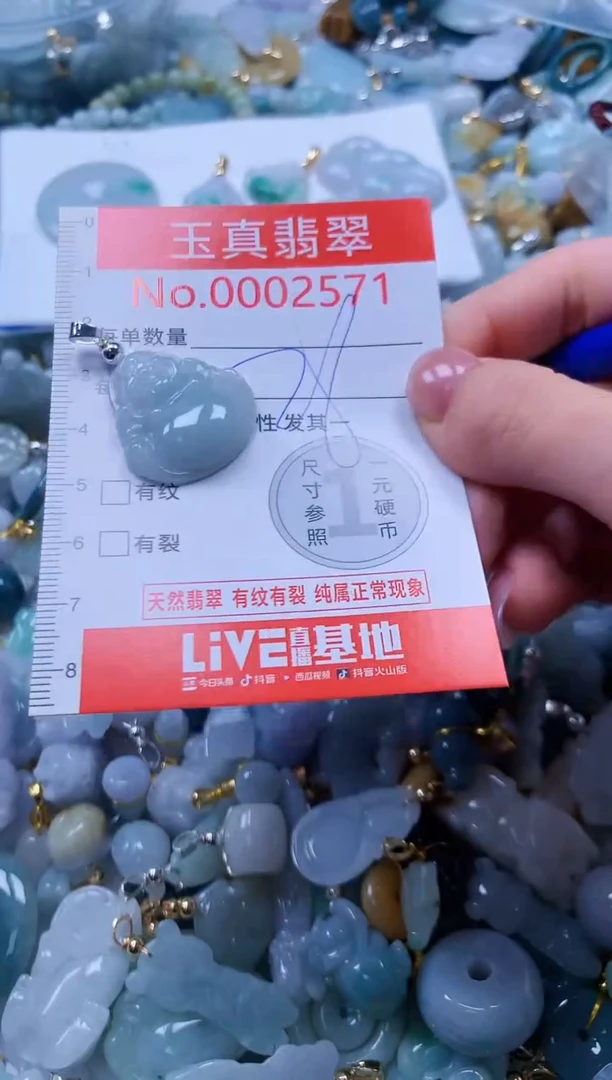 翡翠未镶嵌吊坠(不含链)2571