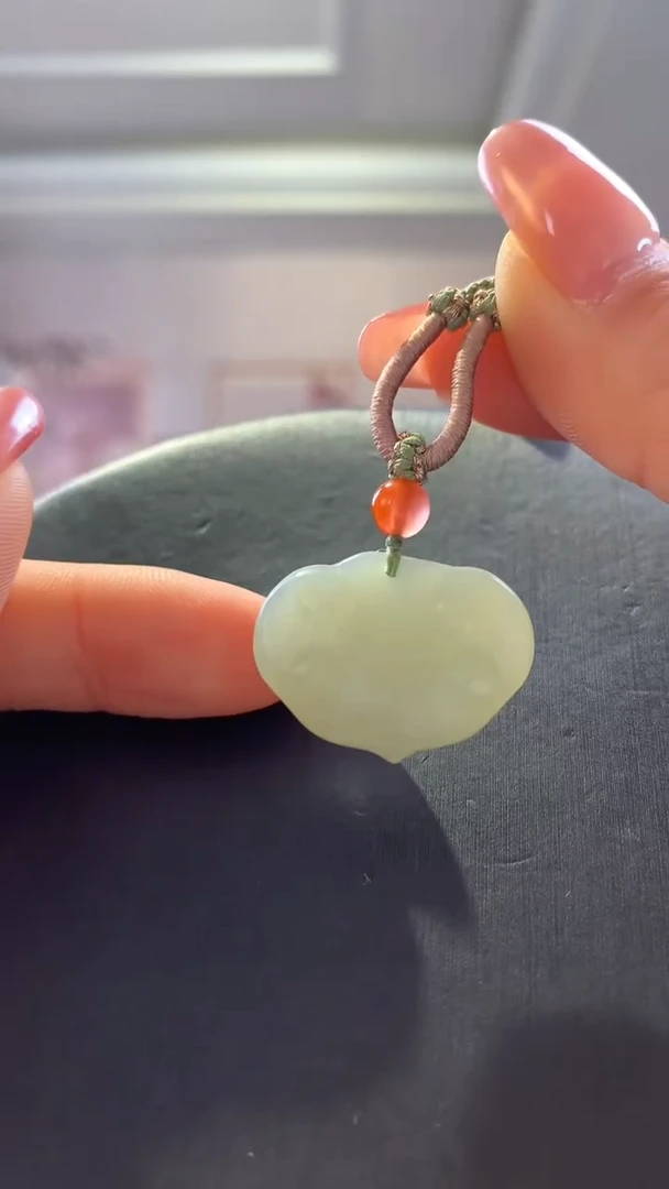 【闪购商品】和田玉挂件未镶嵌且末蓝如意锁