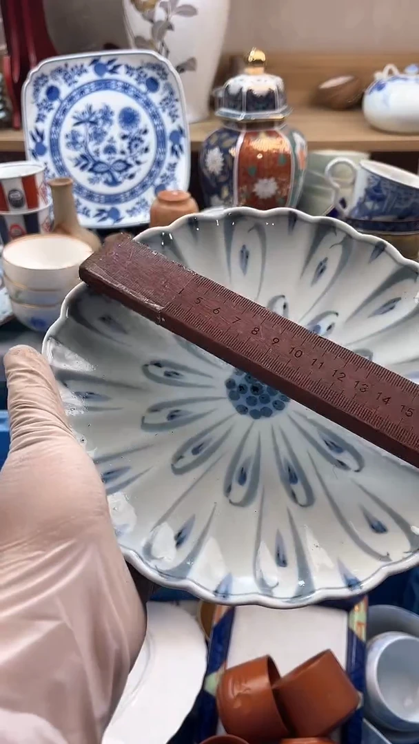 瓷片英歌瓷器满19.9包邮