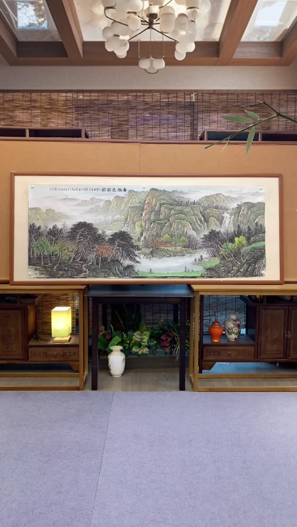 国画国画纯手绘纯实木205*85cm
