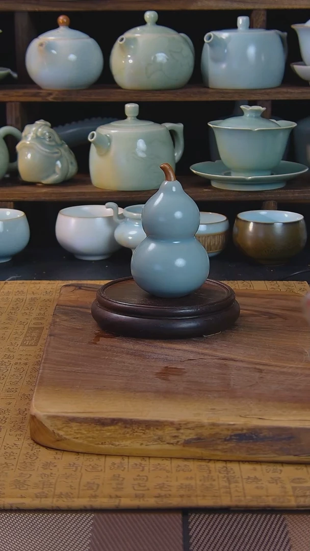 原矿原釉汝瓷福利摆件
