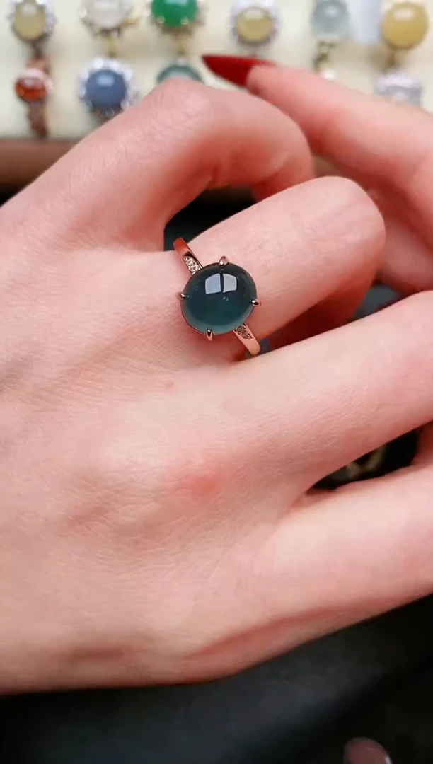 【闪购商品】翡翠戒指银S925镶嵌....