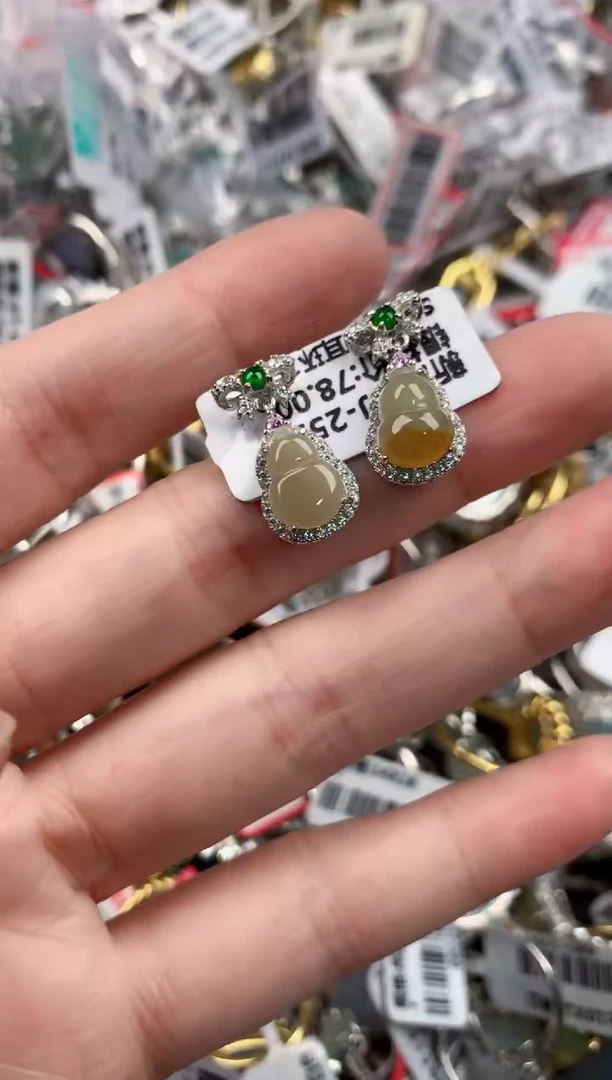 银S925镶嵌戒指翡翠777            9
