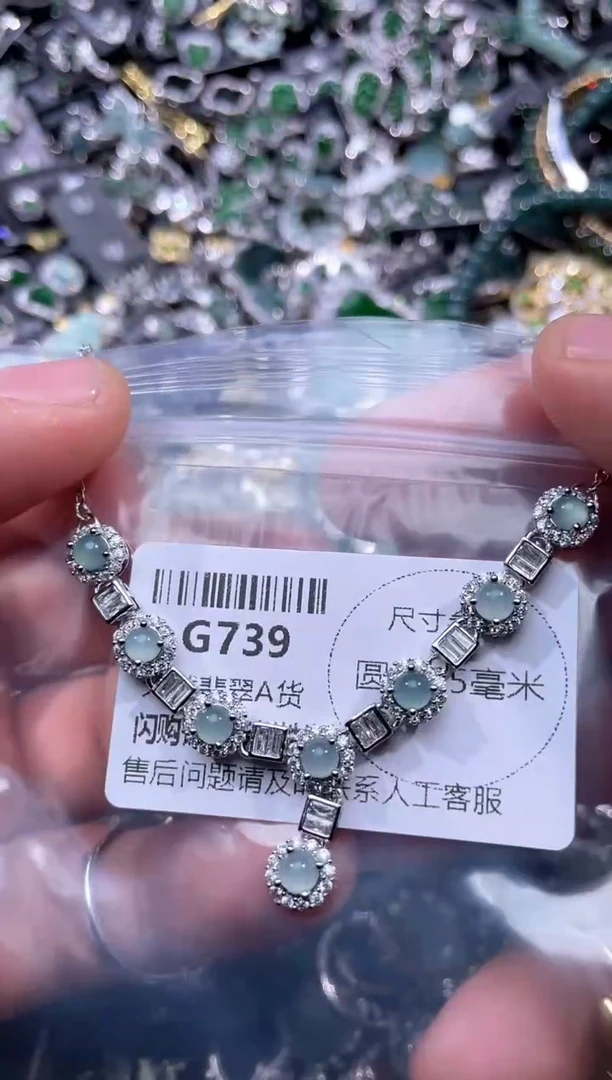 【闪购商品】翡翠颈饰未镶嵌G739项链