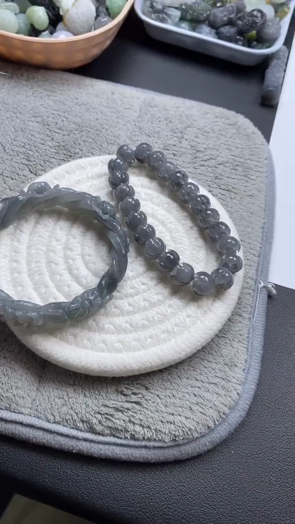 未镶嵌定制翡翠昵毛货定制不退不换