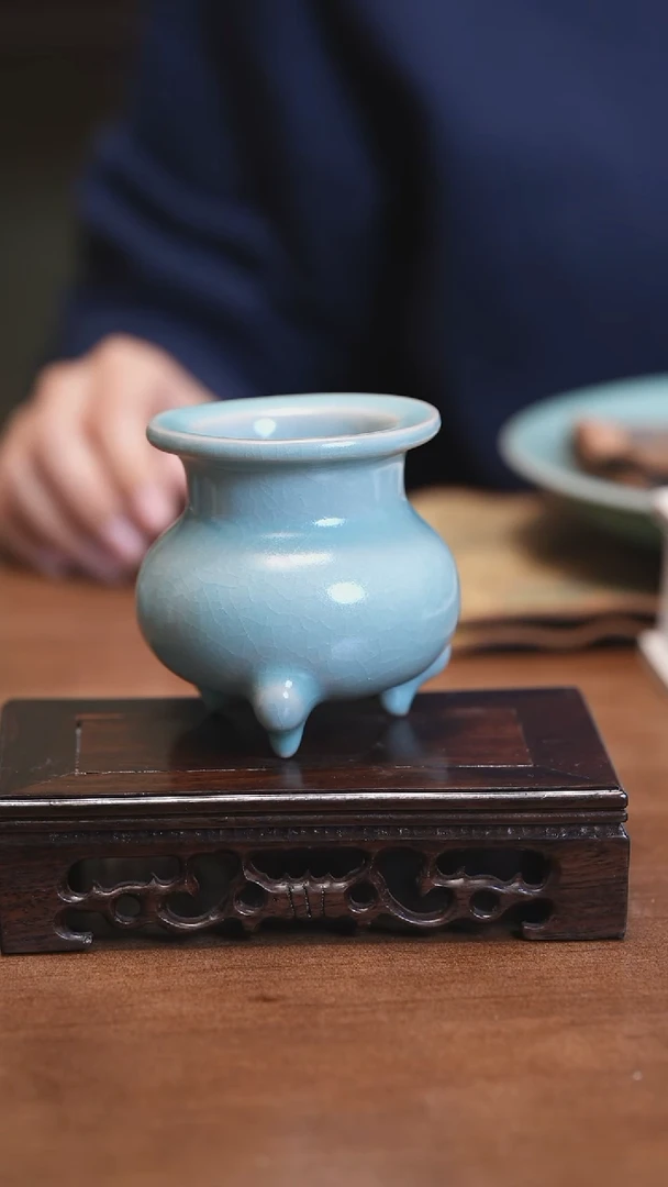 【闪购商品】Y宝丰宋官窑原产地汝瓷香炉