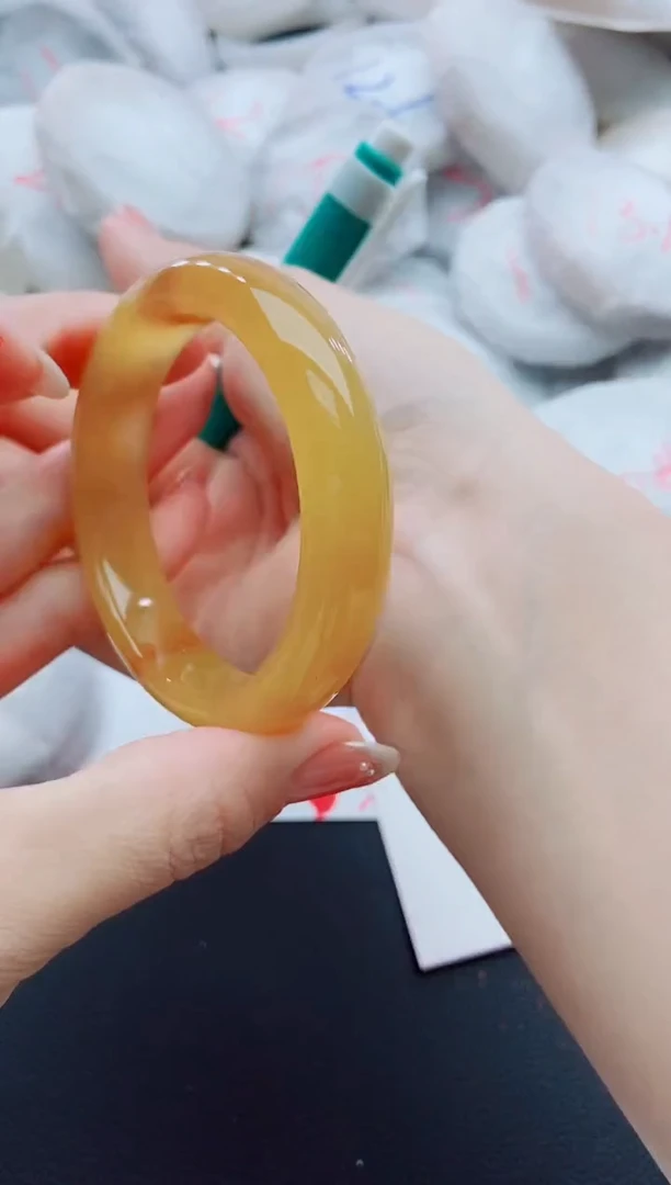 未镶嵌手镯石英质玉J106-54-55