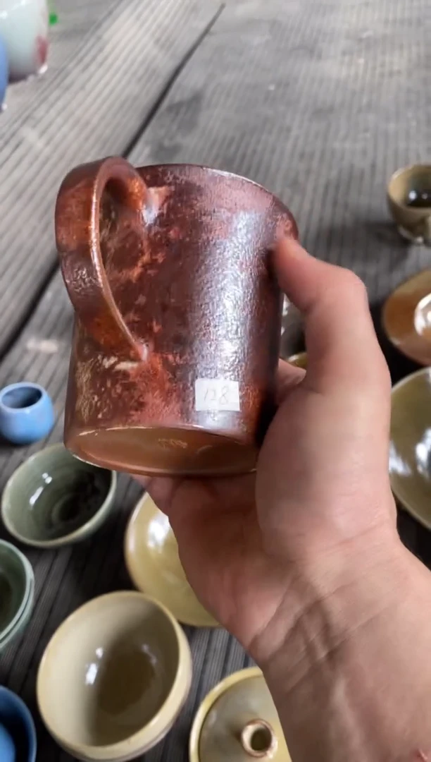 浪鬼柴烧釉绘柴烧系列昊**?马克杯