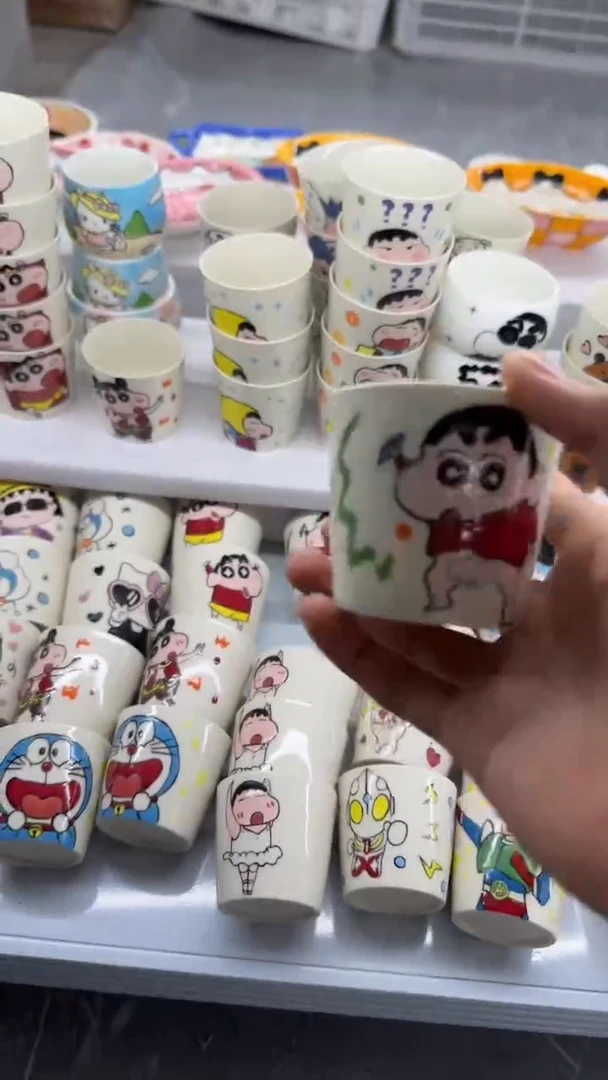 高温釉下彩纯手工手绘陶瓷