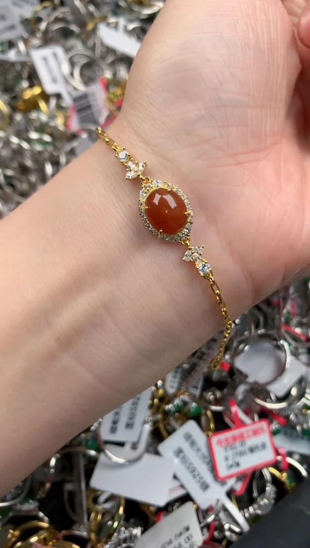 银S925镶嵌戒指翡翠888   9