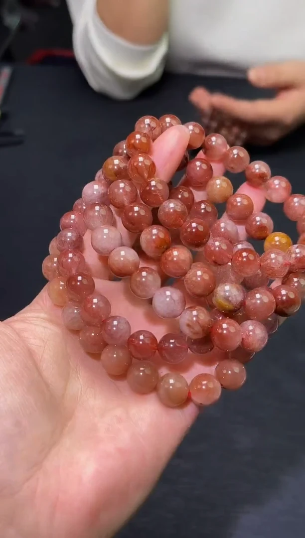 未镶嵌手链水晶J002-10mm老矿兔毛单圈-多样性发其一