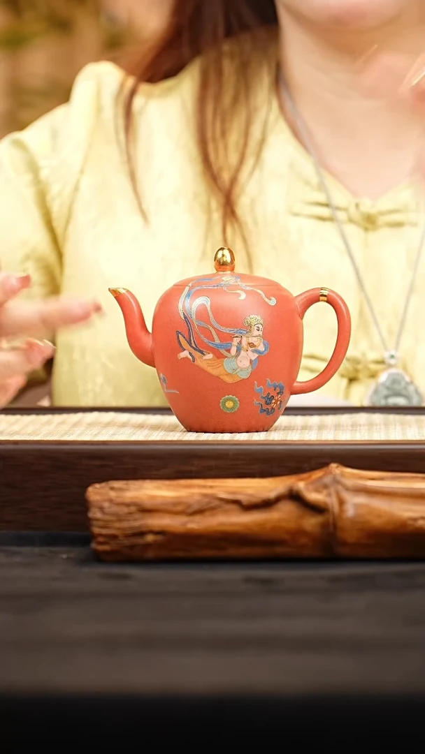 茶壶紫砂J0520030104美人肩 胭脂红