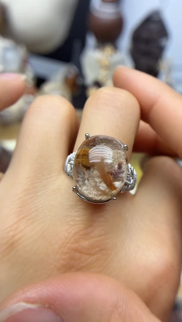 银S925镶嵌珠宝半成品水晶定制