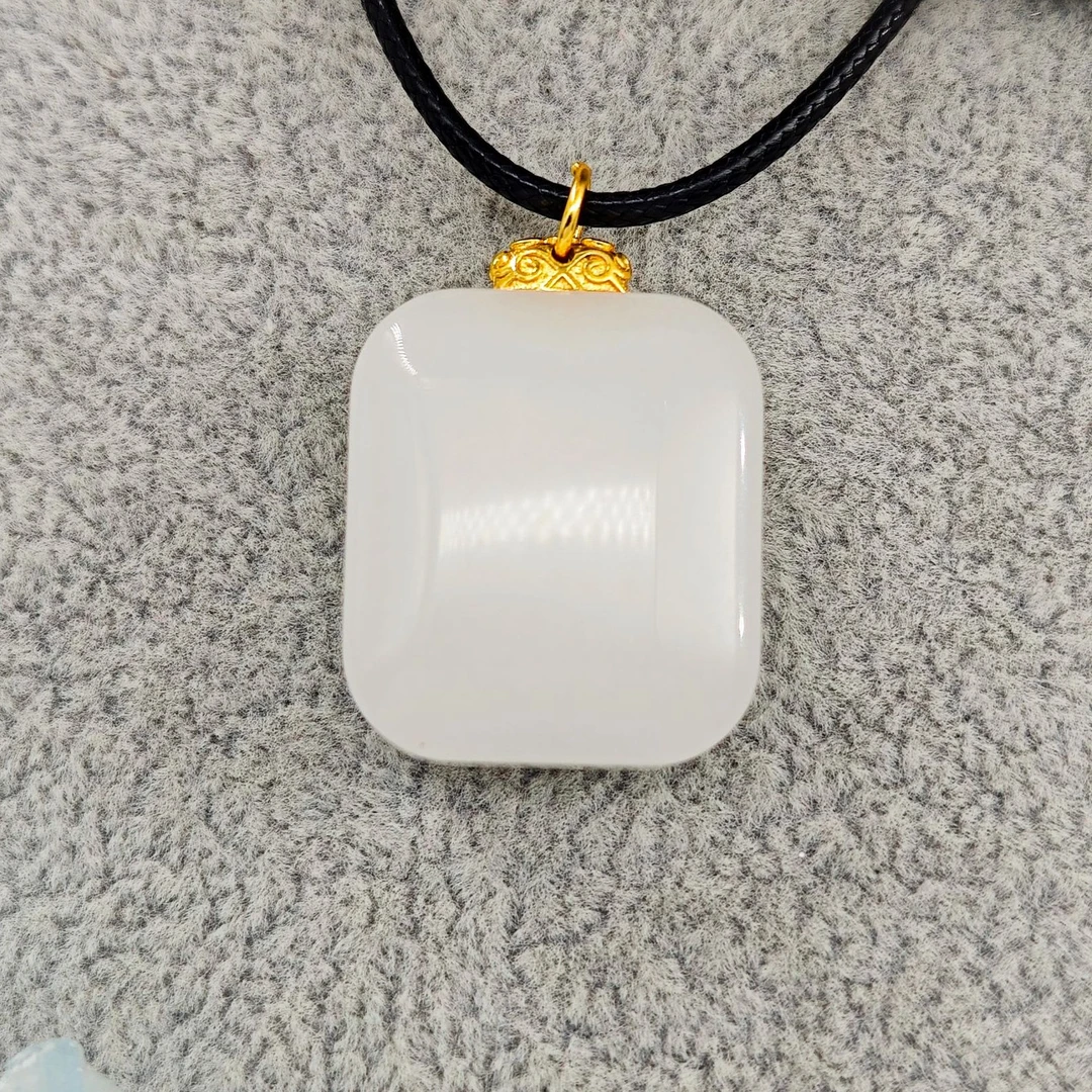 精致小方糖金丝玉吊坠/NYXF-JSYDZ-116（多样性发货）