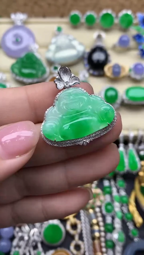 【闪购商品】翡翠颈饰18K金镶嵌651-中国好珍宝