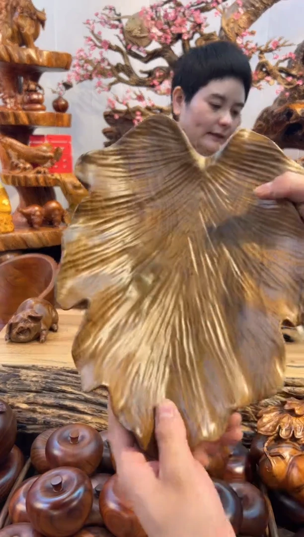 木手工创意枫叶盘