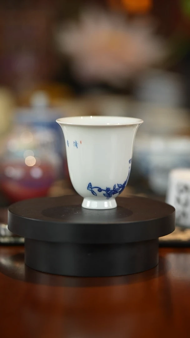 杯子504荣宝窑口手绘杯子