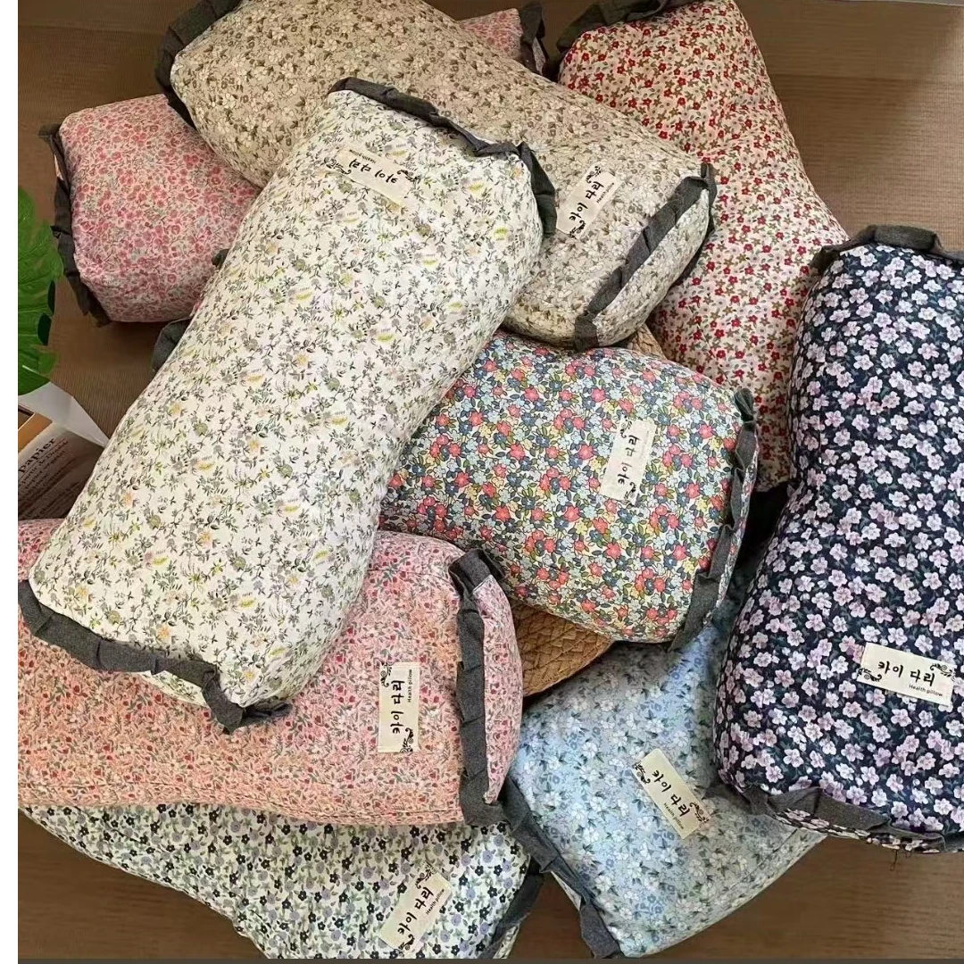 【北奈かわ会社】纯棉卡通荞麦枕学生宿舍枕头单人 20x50 不选花色