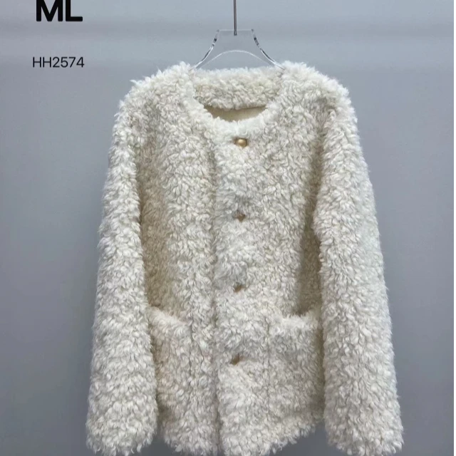 王姐专属-2025春季新品韩系加厚高级感宽松系扣外套【小秦-2574】