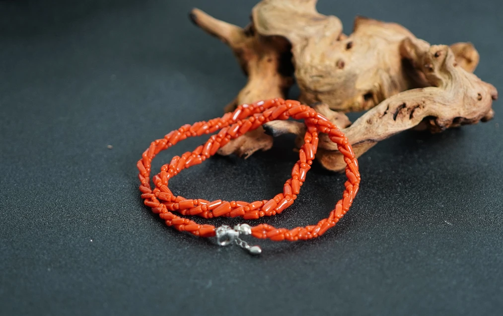 S925珊瑚项链2+ EV102104