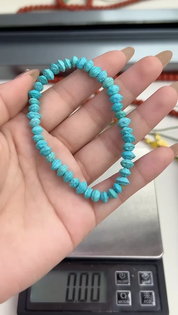 未镶嵌绿松石手串天然绿松石手串