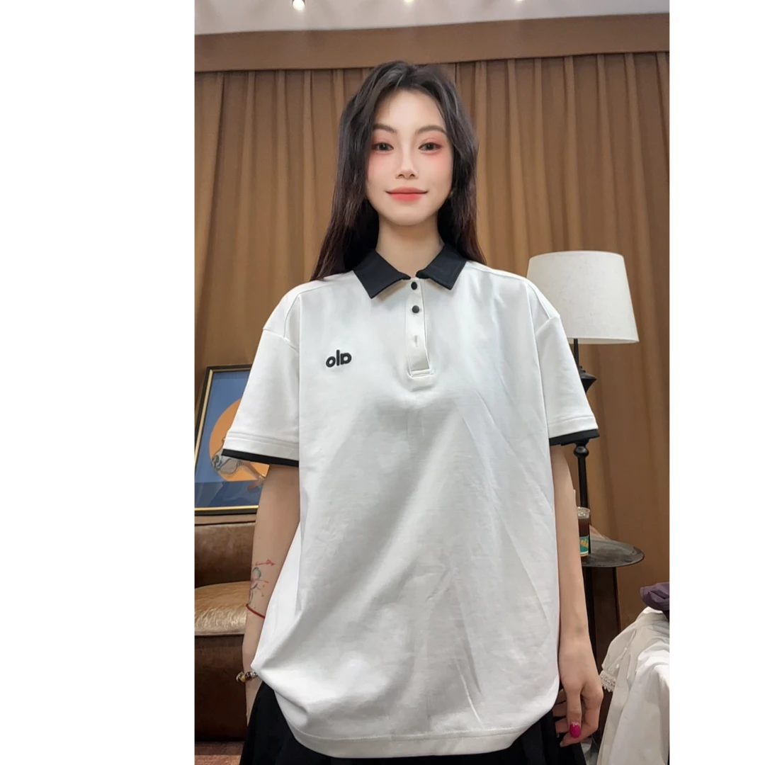 【周晚晚】2025夏季新款高级感立体刺绣小字母百搭T恤